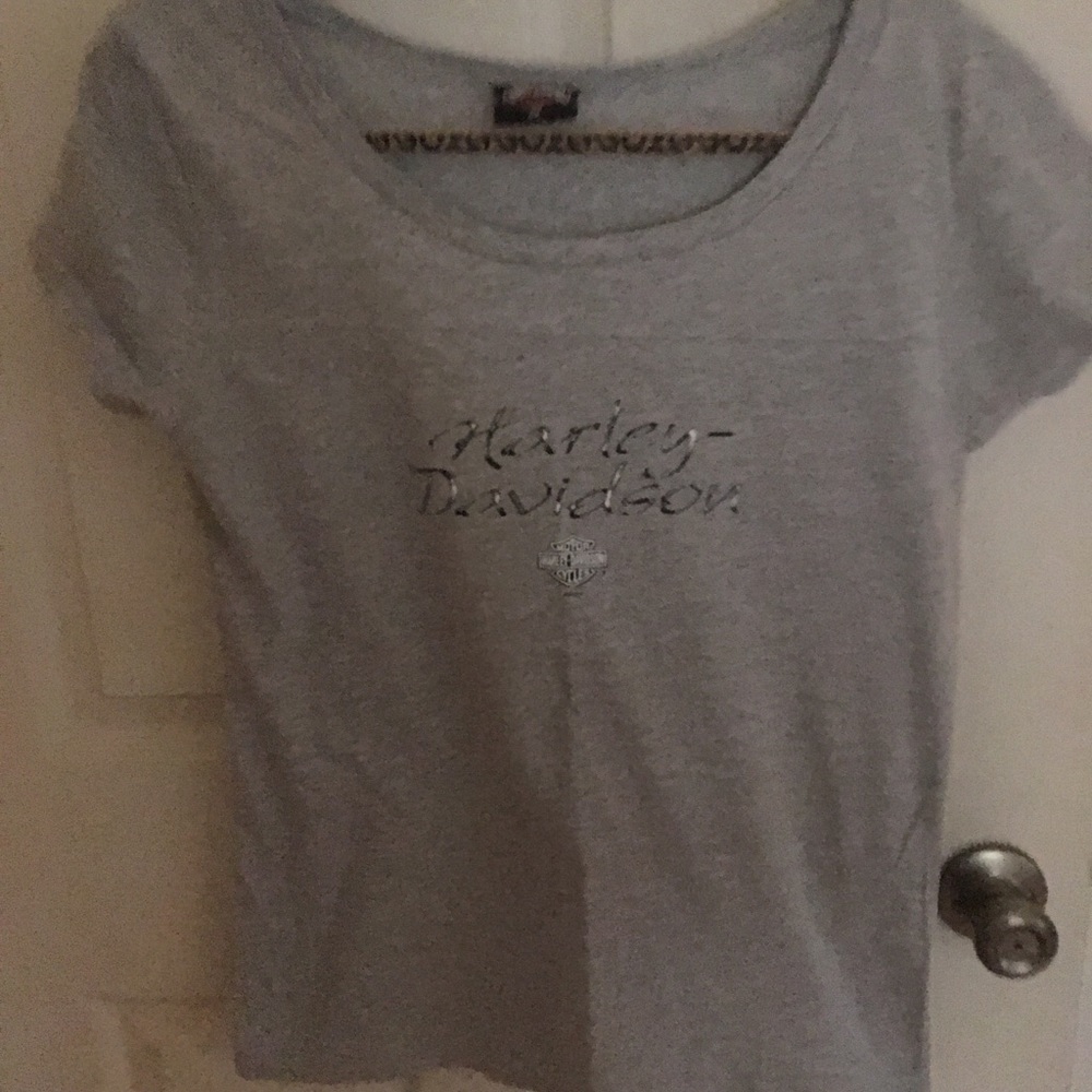 🏍NWOT HARLEY DAVIDSON GRAY T-SHIRT FROM ORLANDO🏍